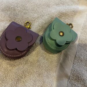 Portland Leather Mini Bags in Lavender and Mint